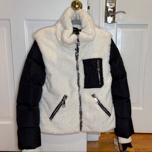 SAM. Wylie Black and White Teddy Jacket